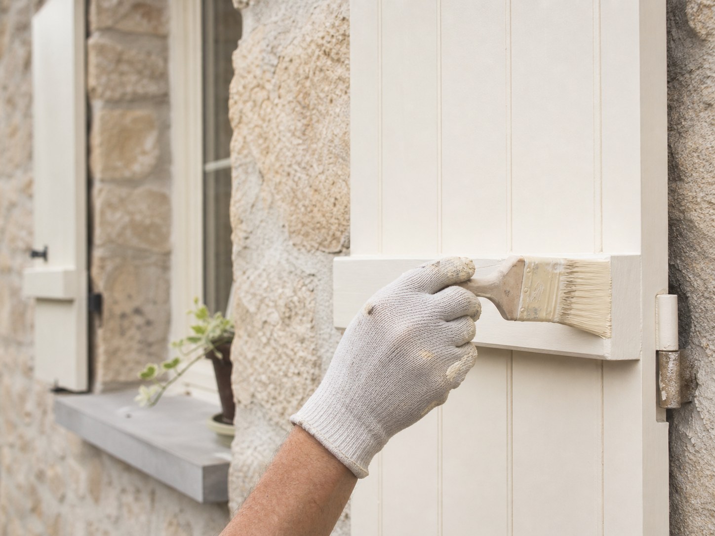 Peinture extérieure appliquée avec soin
